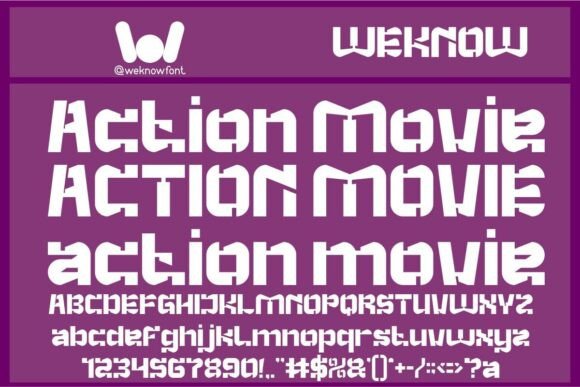 Action Movie: Typography Meant for the Future