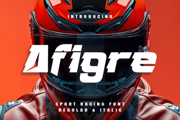 Afigre Racing: Ignite Your Designs with Dynamic Typography