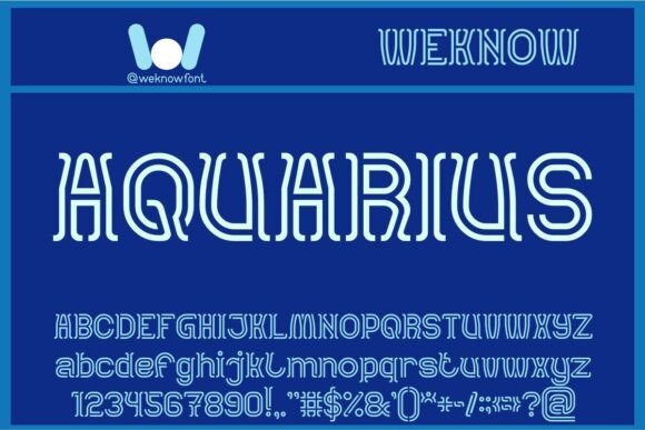 Aquarius: Bridging Eras with Timeless Typography
