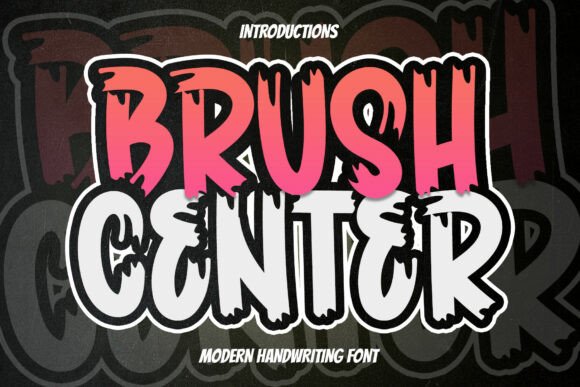 Brush Center: A Playful Display Font That Commands Attention