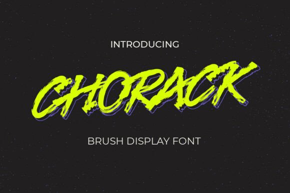 Chorack: The Typeface That Adds Raw Energy to Your Visual Expression
