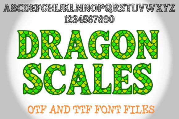 Dragon Scales Font: Unleash Mythical Typography in Your Designs