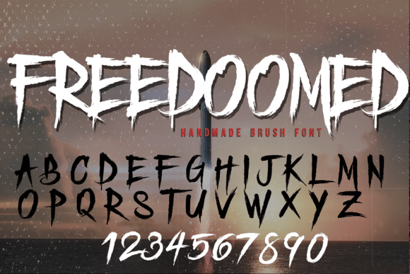 Freedoomed: A Bold Display Font for Creative Impact
