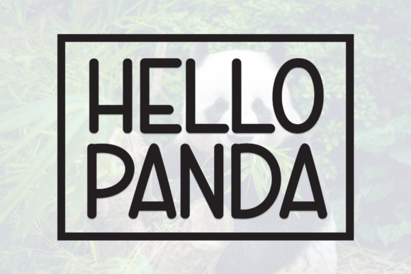 Hello Panda: A Laid-Back Display Font for Playful Design Projects