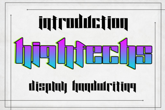 Hightechs: The Cyberpunk Font That Elevates Modern Design Projects