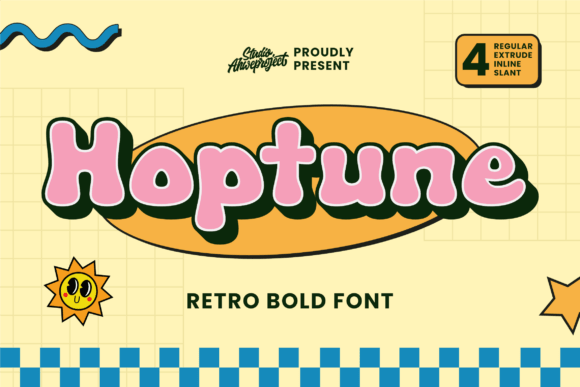 Hoptune: A Retro-Inspired Font with Modern Appeal