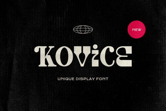 Kovice: A Theatrical Fusion of Retro and Modern Typography