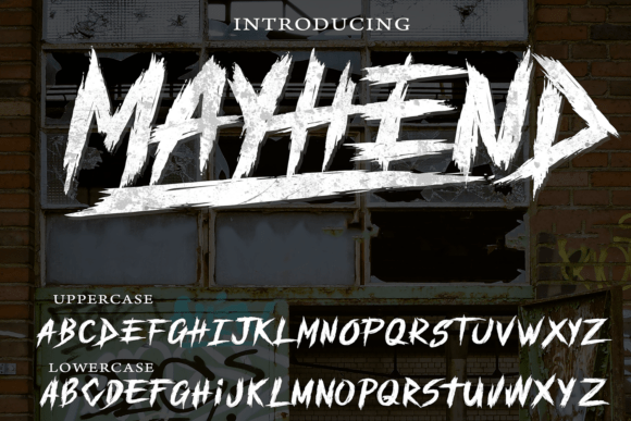 Mayhend: A Unique Display Font for Creative Expression