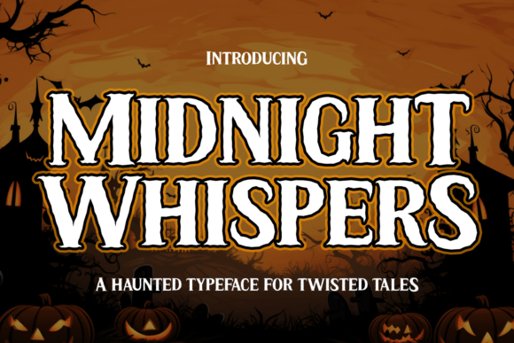 Midnight Whispers: A Typeface for the Darkly Creative