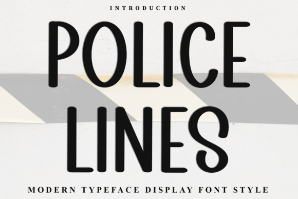 Police Lines: A Unique Font for Creative Design Projects