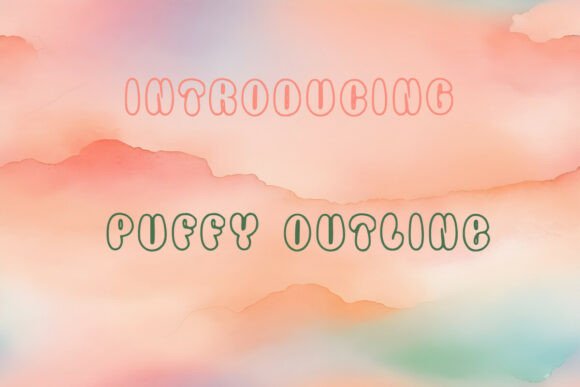 Puffy Outline: A Font That Adds Character to Your Creative Projects