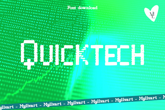 Quicktec: A Futuristic Font for Tech-Centric Design