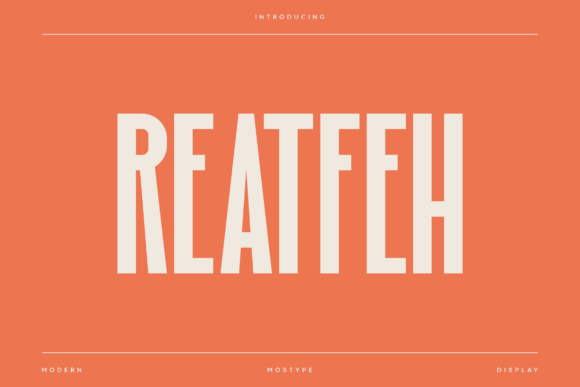 Reatfeh: A Modern Condensed Sans-Serif for Impactful Design