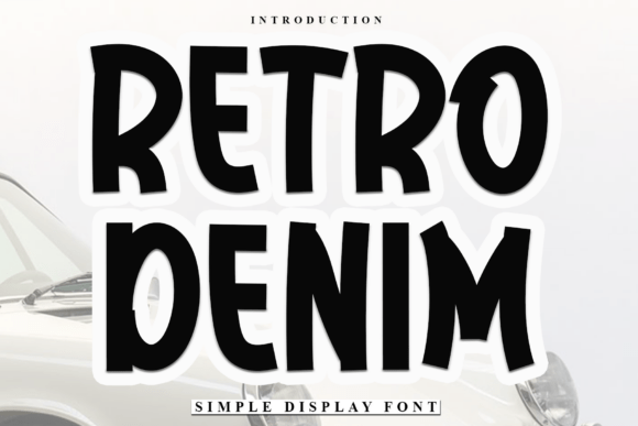 Retro Denim: A Festive Typeface for Holiday Typography