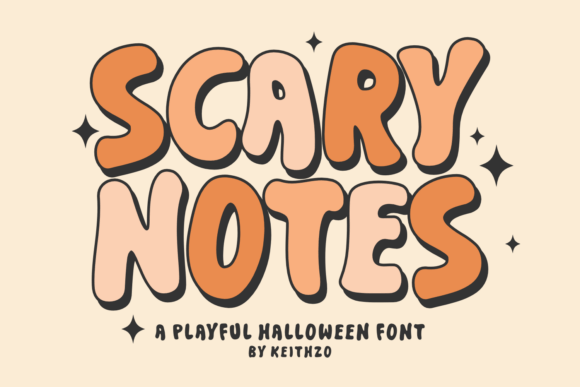 Scary Notes: The Retro Display Font That Adds Spooky Charm to Your Projects
