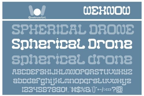 Spherical Drone: Futuristic Font for Modern Creatives