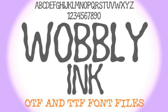 Wobbly Ink: A Playful Font for Creative Projects